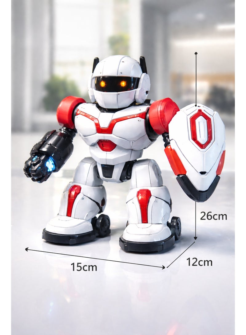Interactive Action Robot Toy With 360° Rotation, Sound & Led Lights – Battery Operated – Suitable For Ages 3+ - Image 3
